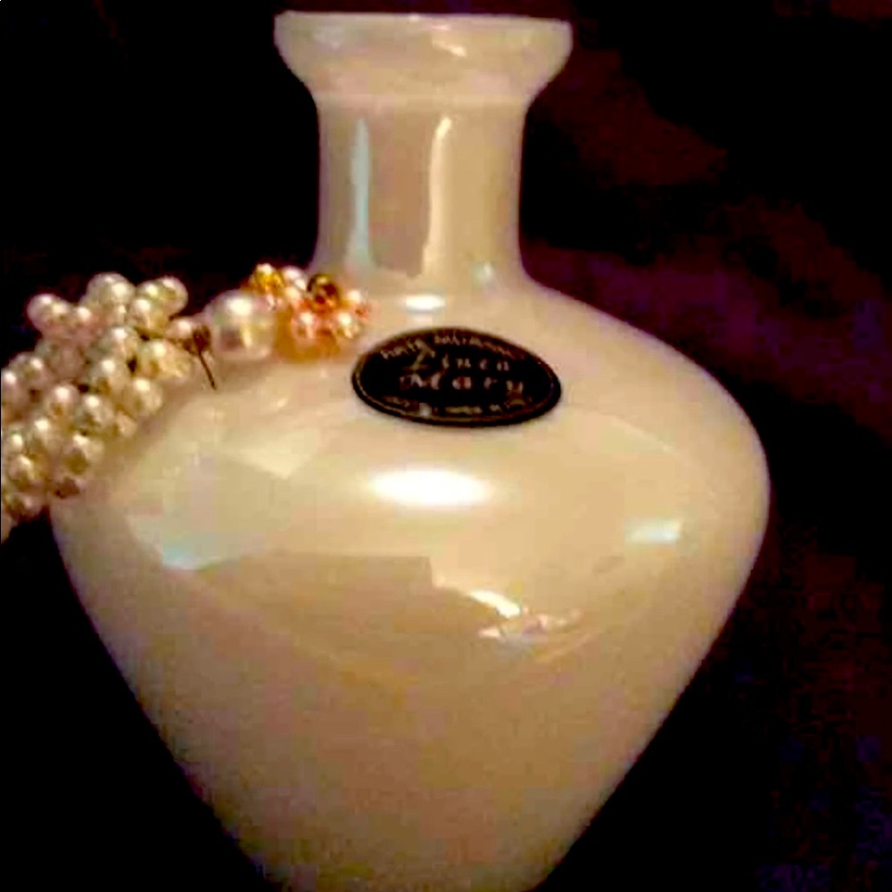 Vintage 1990s Linea Maria Murano luminescent mini vase from Italy